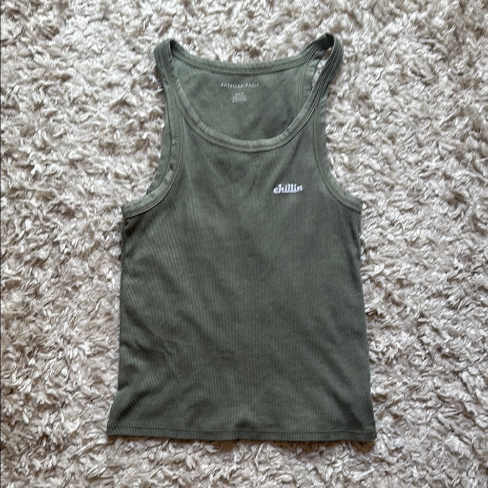 AEO Olive “chillin” Tank